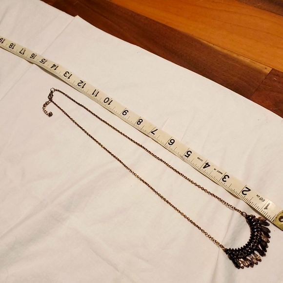 Bronze and gold colored simple necklace - Picture 1 of 4